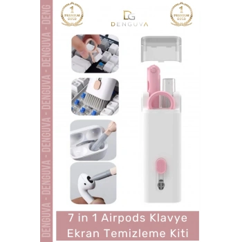 #TemizlemeKiti Çok Fonksiyonlu Güçlü Silikon Uçlu 7 in 1 Airpods Klavye Ekran Temizleme Kiti