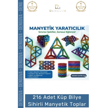 #MıknatısBilye Neodyum Mıknatıs Manyetik Bilye Stres Giderici Zeka Geliştirici Seti Adet Cube Küp Dymium