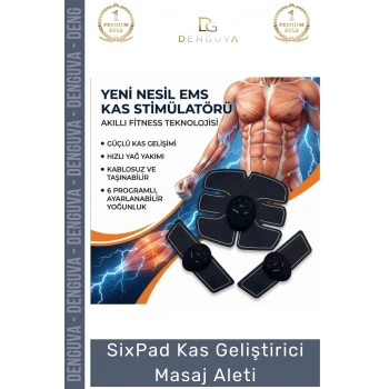 #MasajAleti SixPad Vücut Geliştirici Titreşimli Altı Modlu Profesyonel Kas Geliştirici Masaj Aleti