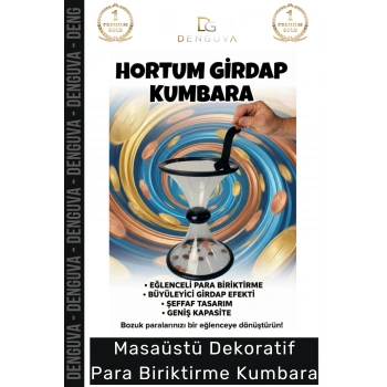 #Kumbara Vortex Bank Spiral Akışlı Eğitici Dekoratif Masaüstü Hediyelik Bank Huni Kumbara
