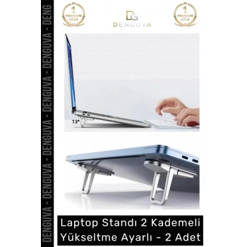 #TabletStandı Ergonomik Laptop Standı Bilgisayar Tutucu Yükseltici Portatif Yükseltme Ayarlı - 2- Adet