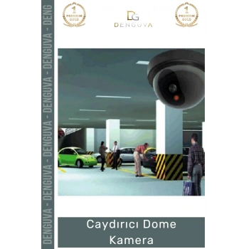 #DomeKamera Gerçekçi Tasarım Kırmızı Led Işıklı Pilli Profesyonel Güvenlik Caydırıcı Dome Kamera