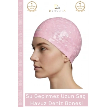 #Bone Uzun Saç Kaymaz Su Geçirmez Sızdırmaz Yüzücü Deniz Bonesi Elastik Bez Yüzme Şapkası