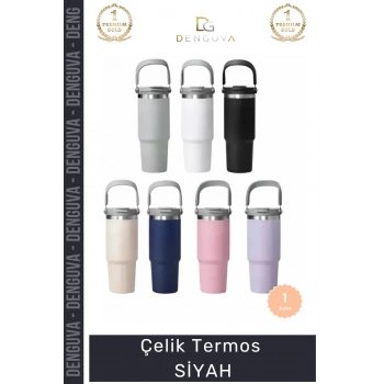 #Termos Paslanmaz Vakumlu Sızdırmaz Mat Isı Yalıtımlı Dayanıklı Şık Ergonomik Çelik Termos