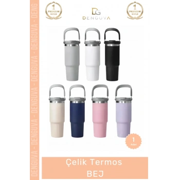 #Termos Paslanmaz Vakumlu Sızdırmaz Mat Isı Yalıtımlı Dayanıklı Şık Ergonomik Çelik Termos