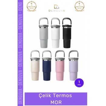 #Termos Paslanmaz Vakumlu Sızdırmaz Mat Isı Yalıtımlı Dayanıklı Şık Ergonomik Çelik Termos