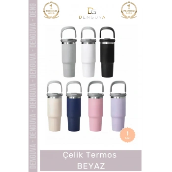 #Termos Paslanmaz Vakumlu Sızdırmaz Mat Isı Yalıtımlı Dayanıklı Şık Ergonomik Çelik Termos
