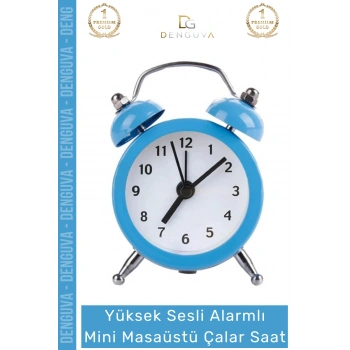 #ÇalarSaat Sessiz Akar Saniye Masaüstü Komodin Ofis Mutfak Salon Hediye Analog Dekoratif Çalar Saat