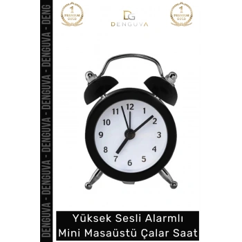 #ÇalarSaat Sessiz Akar Saniye Masaüstü Komodin Ofis Mutfak Salon Hediye Analog Dekoratif Çalar Saat