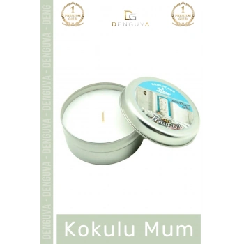 #MumOdaKokusu Dekoratif Hediyelik Modern Şık Metal Kutulu Kaliteli Mum Oda Kokusu 120G Teneke Kutu