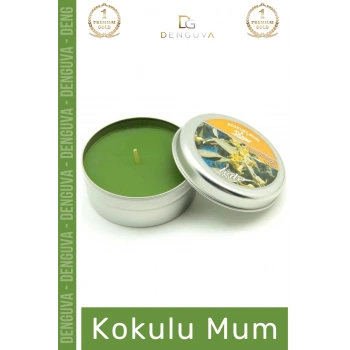 #MumOdaKokusu Dekoratif Hediyelik Modern Şık Metal Kutulu Kaliteli Mum Oda Kokusu 120G Teneke Kutu