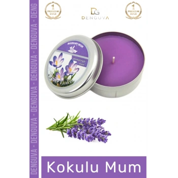 #MumOdaKokusu Dekoratif Hediyelik Modern Şık Metal Kutulu Kaliteli Mum Oda Kokusu 120G Teneke Kutu