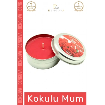 #Mum Dekoratif Hediyelik Şık Modern Tasarım Metal Kutu Kokulu Mum Oda Kokusu 120G Teneke Kutu