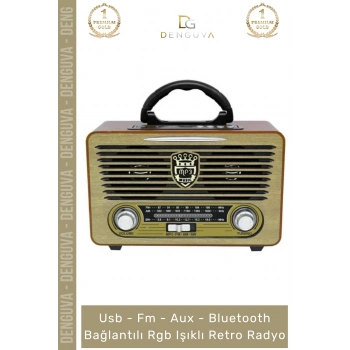 #Radyo Everton RT552 Bluetooth Nostalji Retro USB Güçlü Şarjlı Radyo Mp3 Player Müzik Kutusu