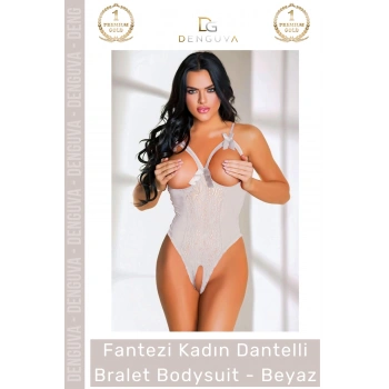 #Bodysuit Fantezi Likralı Tül Kumaş Esnek Şık Tasarım Gecelik Modeli Kadın Dantelli Bralet Bodysuit