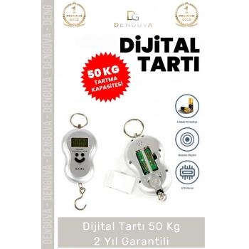 #BagajTartısı Elektronik Dijital El Kantarı Hassas Terazi Portatif Seyahat Tipi Askılı Bagaj Tartısı Max 50 Kg