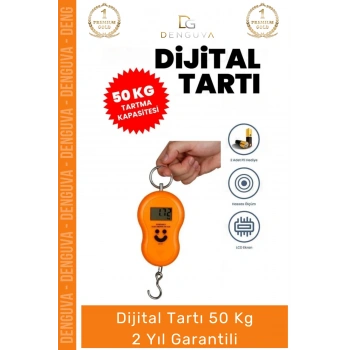 #BagajTartısı Elektronik Dijital El Kantarı Hassas Terazi Portatif Seyahat Tipi Askılı Bagaj Tartısı Max 50 Kg