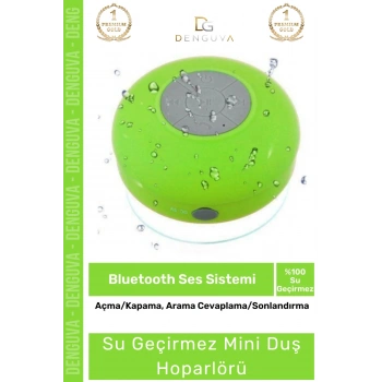 #Hoparlör Bluetooth Su Geçirmez Vantuzlu Dahili Mikrofonlu Kablosuz Şarjlı Duş Kamp Sahil Hoparlör