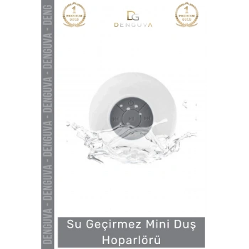 #Hoparlör Bluetooth Su Geçirmez Vantuzlu Dahili Mikrofonlu Kablosuz Şarjlı Duş Kamp Sahil Hoparlör
