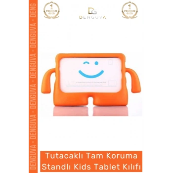 #TabletTutucu Apple iPad 7 8 9 Nesil 10 2 Inç Yumuşak Dokulu Tutacaklı Darbe Tam Koruma Standlı Kids