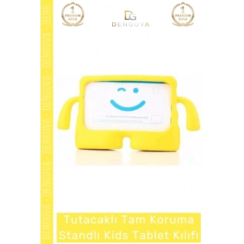 #TabletTutucu Apple iPad 7 8 9 Nesil 10 2 Inç Yumuşak Dokulu Tutacaklı Darbe Tam Koruma Standlı Kids