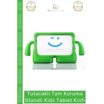 #TabletTutucu Apple iPad 7 8 9 Nesil 10 2 Inç Yumuşak Dokulu Tutacaklı Darbe Tam Koruma Standlı Kids