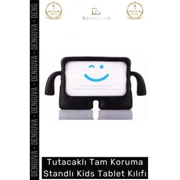 #TabletTutucu Apple iPad 7 8 9 Nesil 10 2 Inç Yumuşak Dokulu Tutacaklı Darbe Tam Koruma Standlı Kids