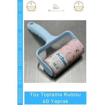 #TüyRulosu Pratik Yapışkanlı Kedi Köpek Tiftik Toz Temizleyici Aparatı Tüy Toplama Rulosu 60 Yaprak