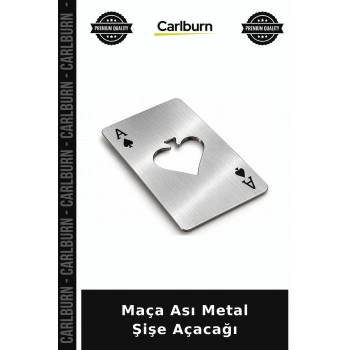 Maça Ası Tasarımlı Metal Şişe Açacağı