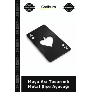 Maça Ası Tasarımlı Metal Şişe Açacağı