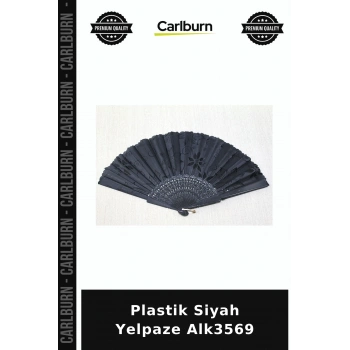 Özel Üretim Aksesuar Plastik Siyah Yelpaze Alk3569