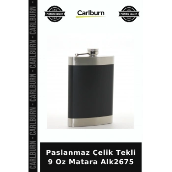 Özel Üretim cepli hediyelik Paslanmaz Çelik Tekli 9 Oz Matara Alk2675
