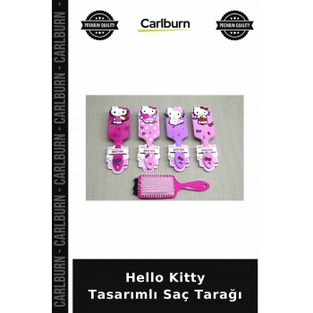 Özel Üretim Çocuk Aksesuar Sevimli Tarak Hello Kitty Tasarımlı Saç Tarağı