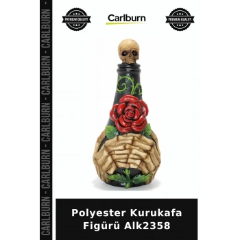 Özel Üretim Dekoratif Hediyelik Kuru Kafa Biblo Polyester Kurukafa Figürü Alk2358