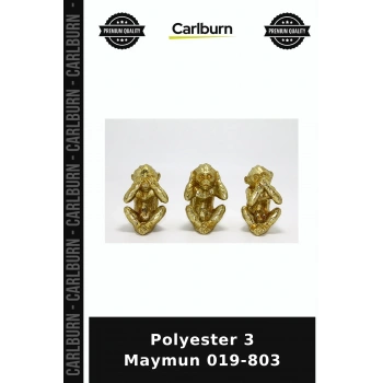 Özel Üretim Dekoratif Salon Figür Aksesuar Ev Hediyesi Polyester 3 Maymun 019-803