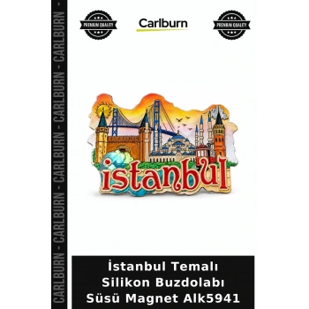 Özel Üretim Hediyelik Hatıra Dekoratif Mutfak İstanbul Temalı Silikon Buzdolapı Süsü Magnet Alk5941