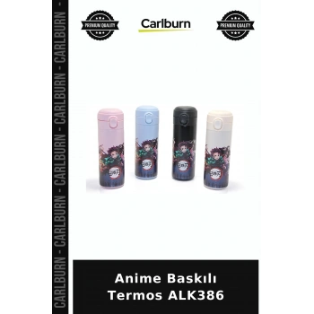 Özel Üretim Hediyelik Kişisel İçecek Anime Baskılı Termos ALK386