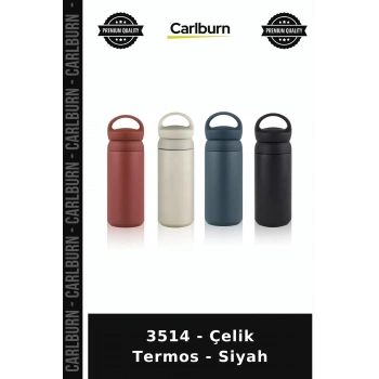 Özel Üretim İçecek 3514 - Çelik Termos - Siyah