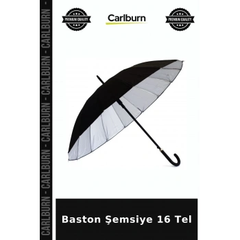 Özel Üretim Lüks Şık Baston Şemsiye 16 Tel