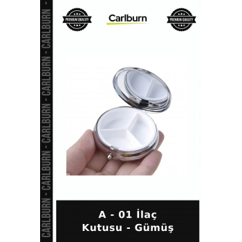 Özel Üretim Organizer Kişisel Bakım Aksesuar Pratik A - 01 İlaç Kutusu - Gümüş