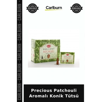 Özel Üretim Paçuli Koku Rahatlatıcı Precious Patchouli Aromalı Konik Tütsü