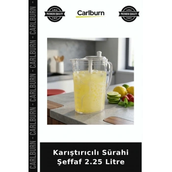 Özel Üretim Pratik Mutfak Servis İçecek Şeffaf Karıştırıcılı Sürahi