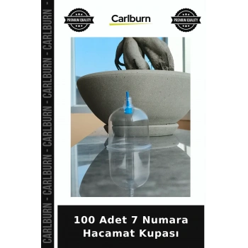 Özel Üretim Set 100 Adet 7 Numara Hacamat Kupası