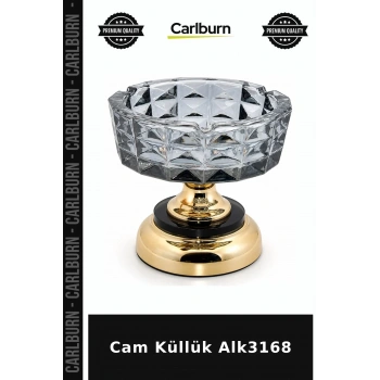Özel Üretim Şık Modern Ev Aksesuarı Sofra Dekoratif Cam Küllük Alk3168