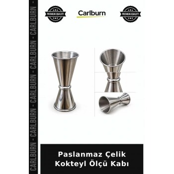 Paslanmaz Çelik Çift Taraflı Kokteyl Ölçü Kabı Jigger