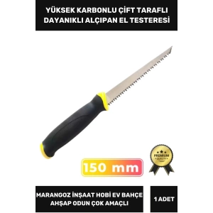 Özel Üretim Dayanıklı Ergonomik Tutuş 150 mm Yüksek Karbonlu Çelik Çift Taraflı Alçıpan Testere