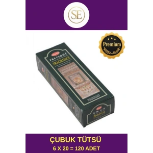 #EXCLUSİVE Çubuk Tütsü 6 x 20 Adet Dinginlik Veren Meditasyon Çakra Enerji Rahatlatıcı Kokulu
