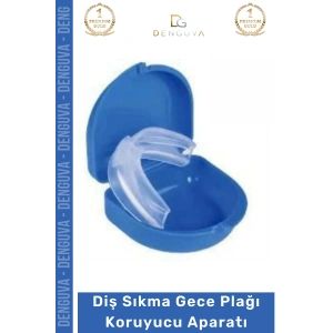 #Dişlik Bruksizm Gece Plağı Şeffaf Koruma Silikonu Çene Sıkma Engelleme Dişlik Uyku Aparatı Gıcırdtma - 1 Adet