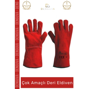 #ÇokAmaçlıDeriEldiven Isıya Dayanıklı Yanmaz Su Geçirmez Lamineli Ergonomik Kaliteli Çok Amaçlı Deri Eldiven