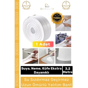 #İzolasyonBant Su Sızdırmaz Lavabo Küvet Kenar Bandı Mutfak Banyo Yapışkanlı Önleyici 32m İzolasyon Bant